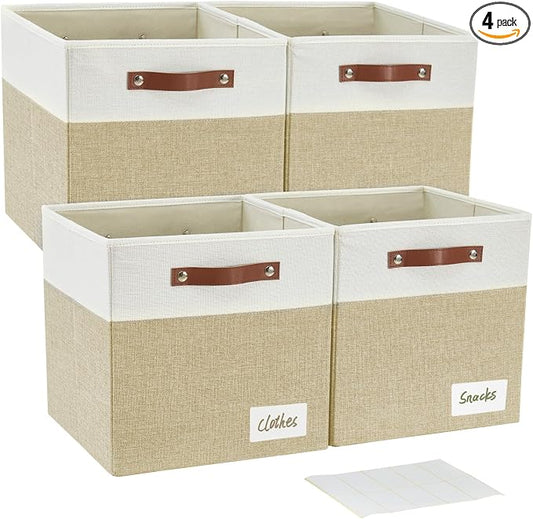 Collapsible Fabric Storage Cube Bins by Bagnizer
