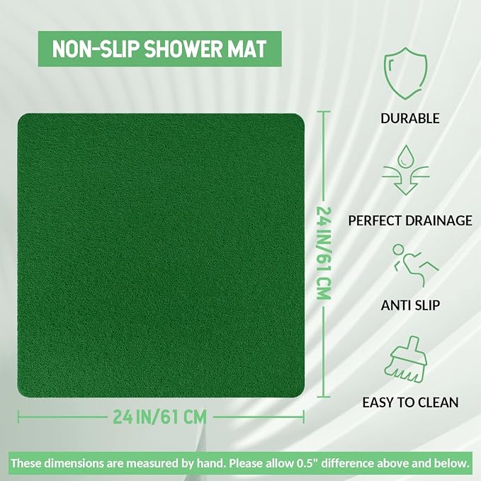 Non-Slip Bathtub Mat, Anti Slip Shower Mat, Fast Drying Bathtub Mats, Foot - Image 2