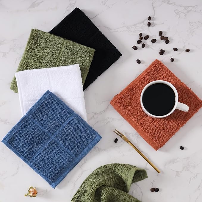 Glynniss Dishcloths Kitchen Highly Absorbent Dish Rags 100% Cotton Dish Cloths - Image 2