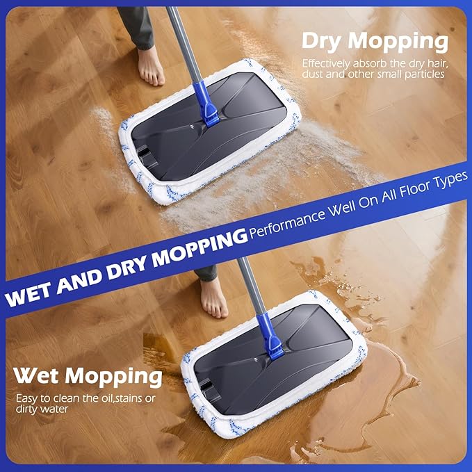 Masthome Microfiber Mop, Large Surface Flat Mop - Image 5