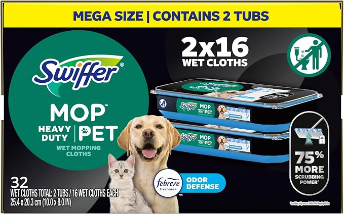 Swiffer Sweeper Pet Heavy Duty Multi-Surface Wet Cloth Refills - Image 10