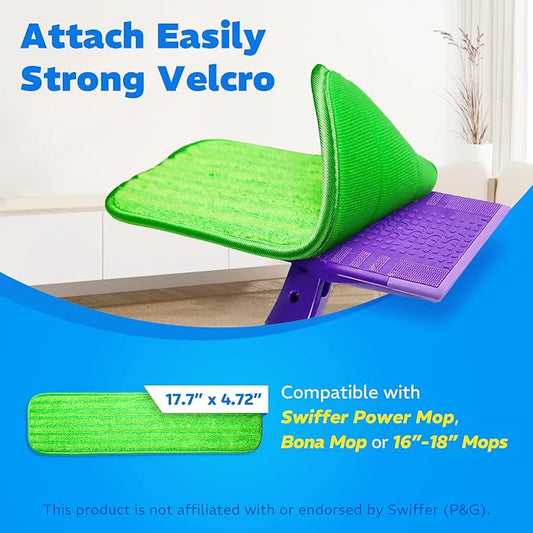3 Pack Reusable Microfiber Mop Pads, Compatible - Image 2