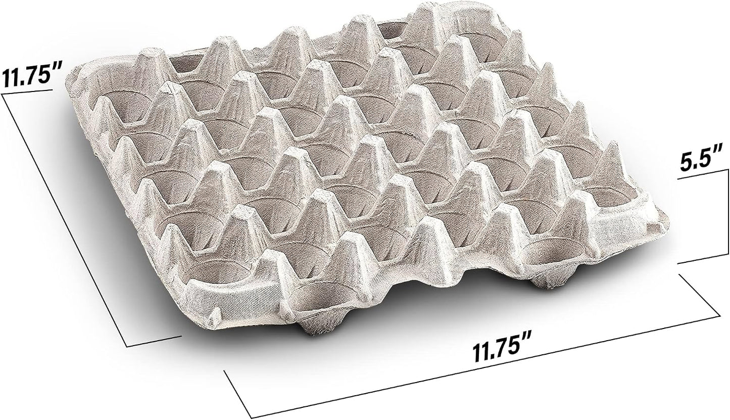 MT Products Egg Crates/Cartons Bulk Holds 30 Eggs - Pulp Fiber Material for Chicken Farm - Case of 140