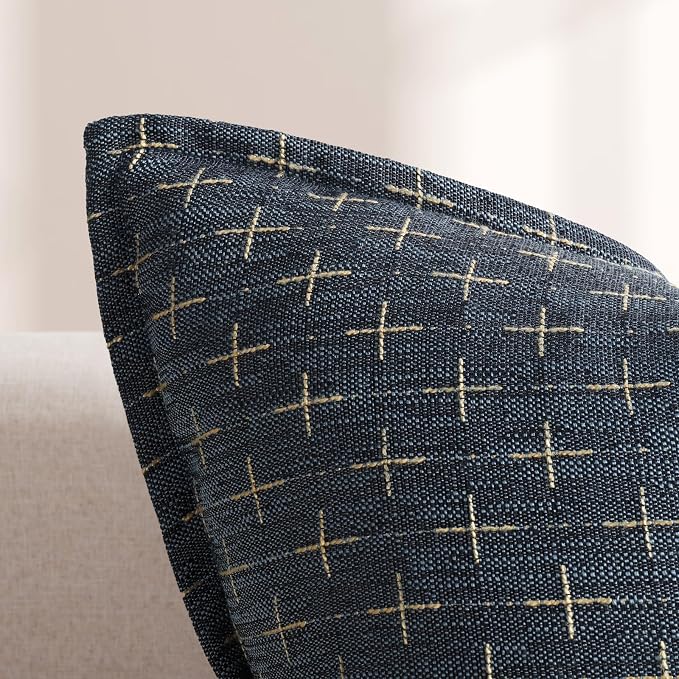 ZWJD Pillow Covers 26x26 Set of 2 Soft Polyester Textured Pillow Covers - Image 2