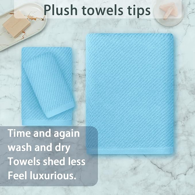 VOOVA & MOVAS Ocean Blue Towels - Image 4