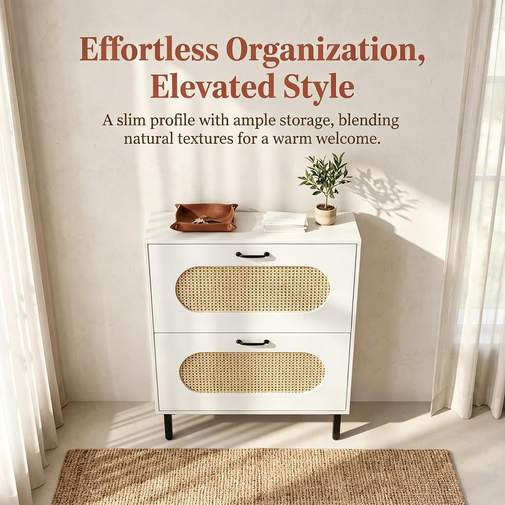 Crownland Shoes Storage Cabinet, Shoe Storage Organizer with 2 Flip-Out Drawe...