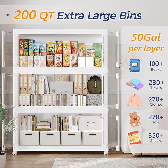 1000Qt Stackable Storage Bins - Image 3