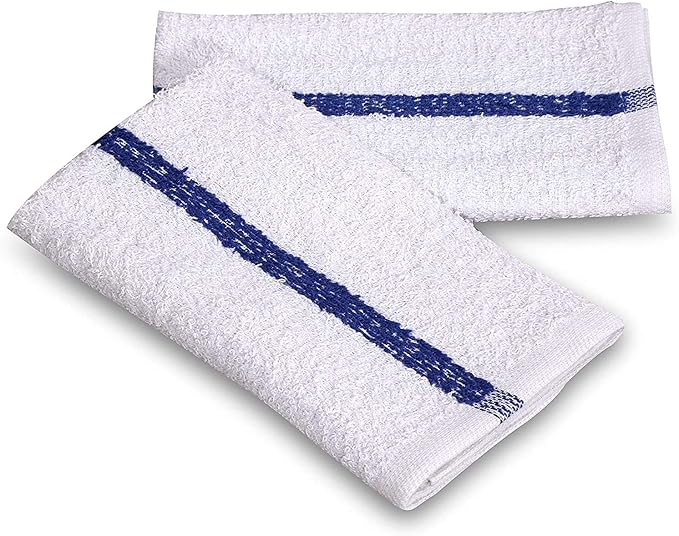 GOLD TEXTILES New Cotton Blend White Restaurant Bar Mops Kitchen Towels - Image 2