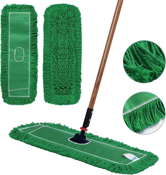Matthew Cleaning 24'' Industrial Strength Cotton Dust Mop Refill Washable - Image 2