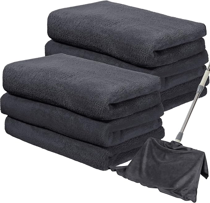Newwiee 6 Pcs Extra Large Microfiber Cleaning Cloth 30" x 20" Washable Reusable by Newwiee