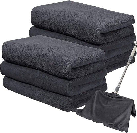 Newwiee 6 Pcs Extra Large Microfiber Cleaning Cloth 30" x 20" Washable Reusable by Newwiee