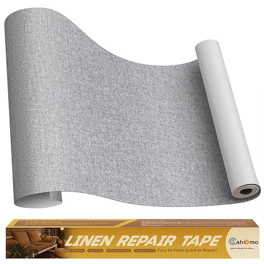 Linen Repair Tape 16x90 inch, Self Adhesive Fabric Patches, Linen Patch Tape Kit by Cahomo