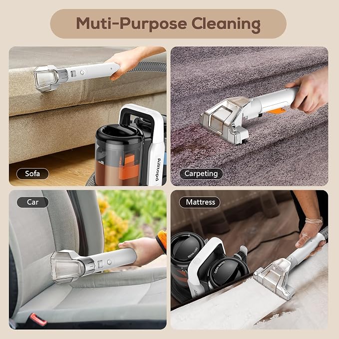 Upholstery Cleaner Machine, Portable Carpet & 15Kpa Upholstery Spot Cleaner - Image 6
