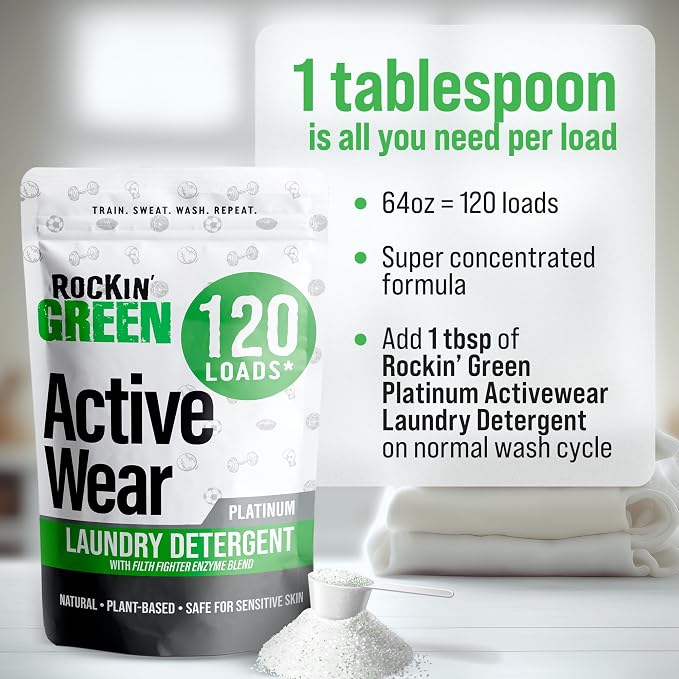 Rockin' Green Laundry Detergent, Plant based, All Natural Laundry Detergent - Image 6
