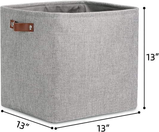 DULLEMELO Cube Basket for Storage and Organization, Collapsible Fabric Cube for - Image 2