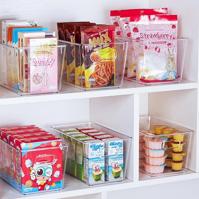 Vtopmart Clear Plastic Pantry Organizer Bins, Countertops, Freezer Organization - Image 3