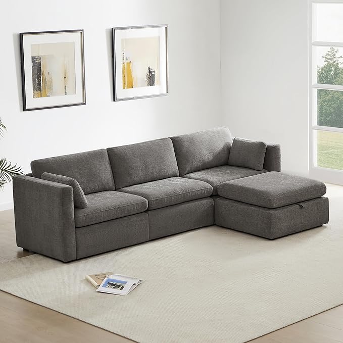 CHITA Oversized Modular Sectional Sofa Set, FSC Certified L Shaped Couch by CHITALIVING