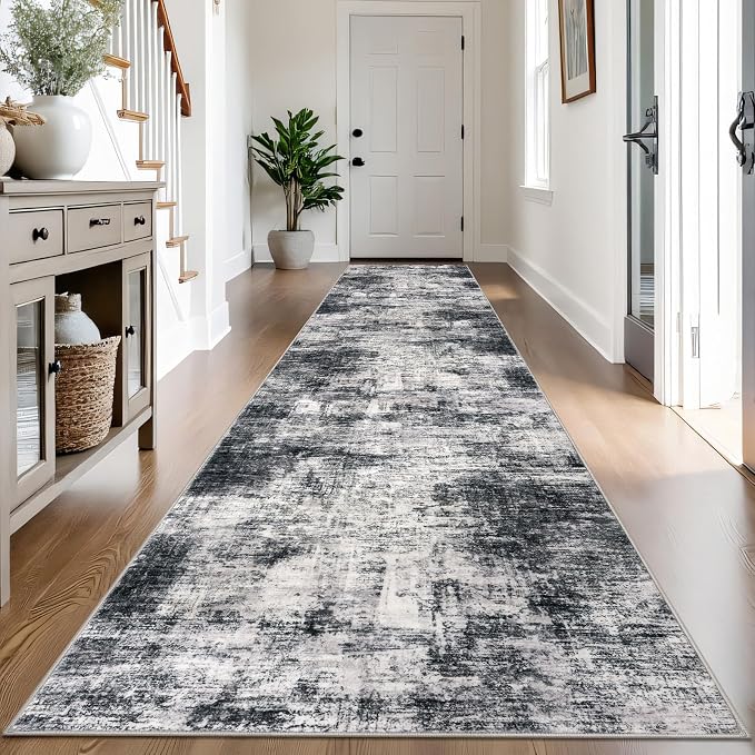 IOHOUZE Abstract Runner Rug 3x14 Ft Washable Runners by iOhouze