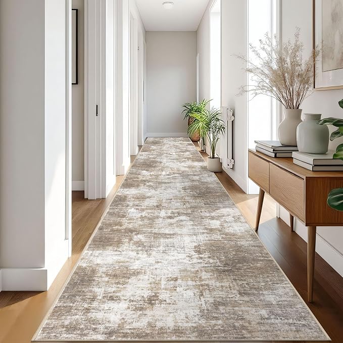 IOHOUZE Abstract Runner Rug 3x18 Ft Extra Long Washable Runners - Image 8
