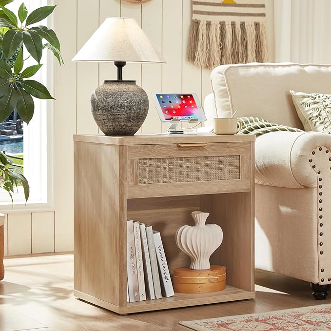 LEYAOYAO Rattan Nightstands Set of 2 - Image 7