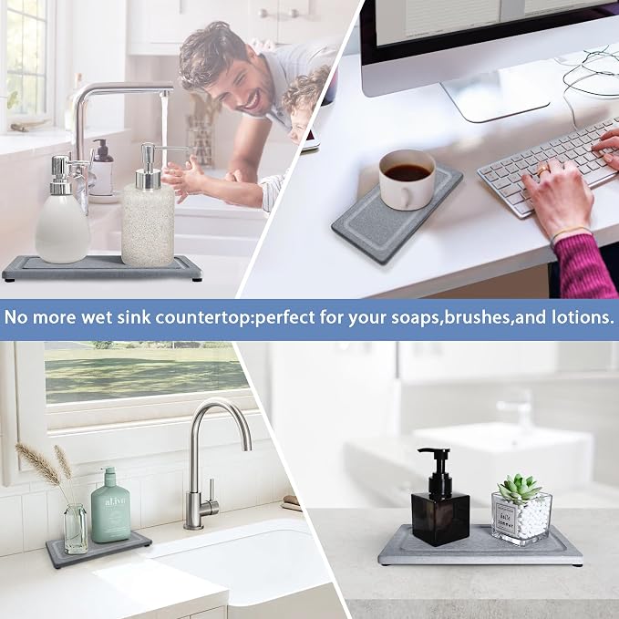 2 PCS Water Absorbing Stone Trays - Image 7