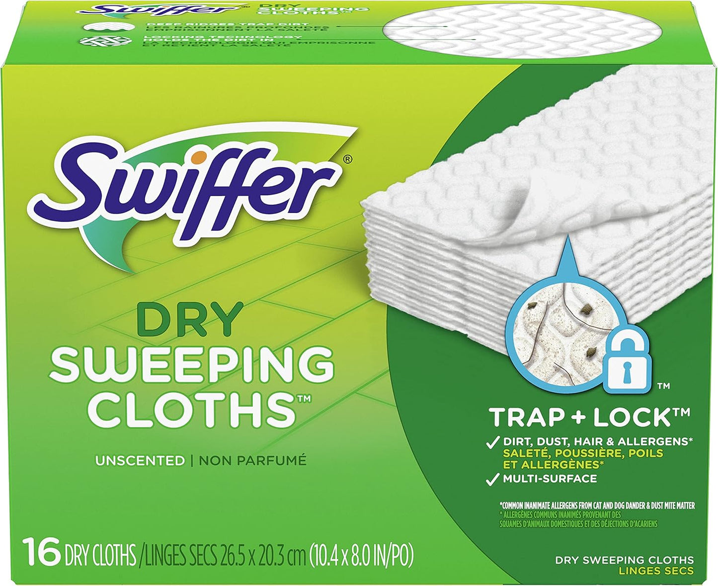 Swiffer Disposable Cloth Dry Sweeping Refills, 16 Count