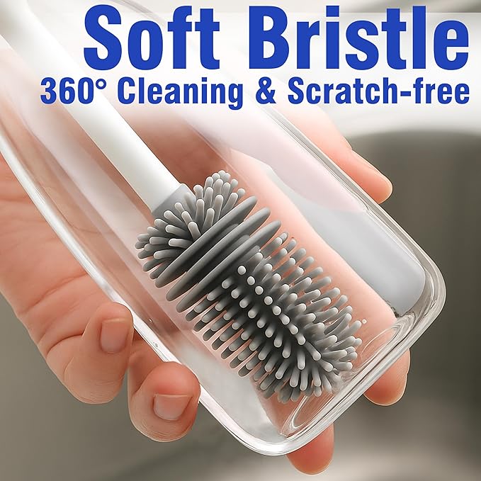 PHYEX 2 Packs Long Handle Bottle Brushes, Water Bottle Cleaner - Image 5