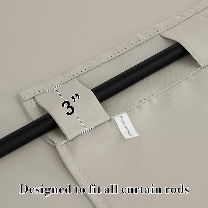 RYB HOME Blackout Curtains for Kitchen, Privacy Thermal Insulating Small Winow - Image 6