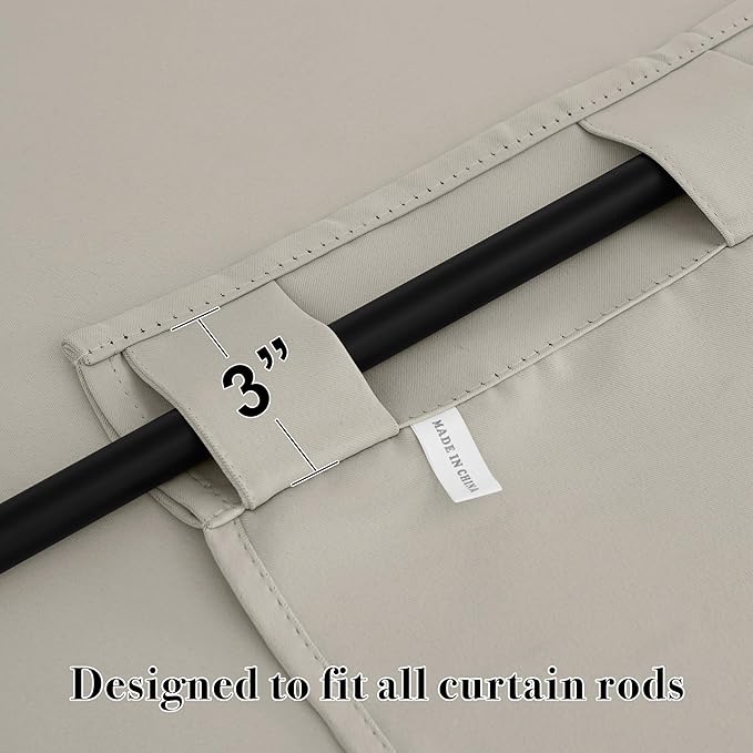 RYB HOME Blackout Curtains for Bedroom, Window Shades Thermal Insulating - Image 2
