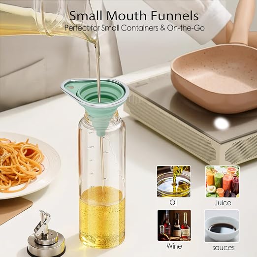 New Upgraded Small Silicone Collapsible Funnel Set - Image 4