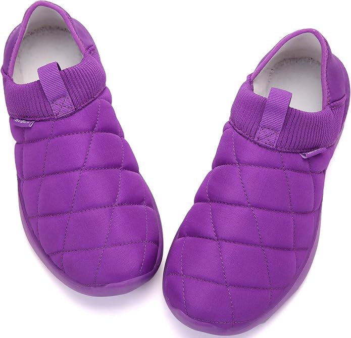 KUBUA Slippers for Men and Womens Indoor House Shoes Plush Slip on Outdoor - Image 5