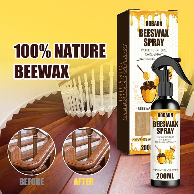 Beeswax Spray Furniture Polish, Wood Cleaner, Wood Floor Polish - Image 2