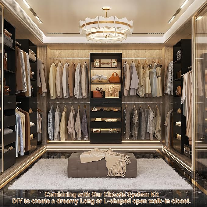 Aheaplus Closet System, 4-9Ft Closet Organizer - Image 5