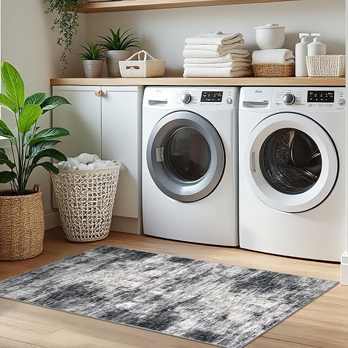 IOHOUZE Abstract Runner Rug 2x5 Ft Washable Runners - Image 8