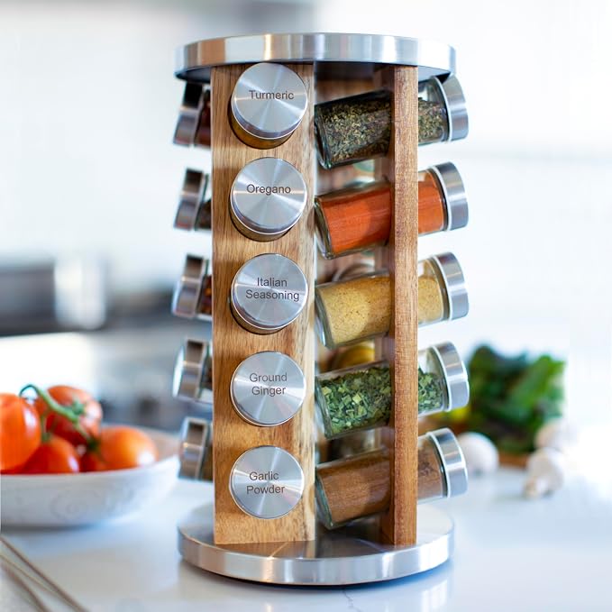 Orii 20 Jar Spice Rack with Spices Included - Image 4