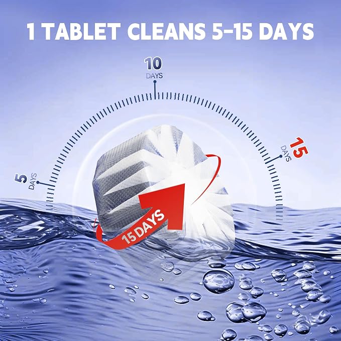 Toilet Bowl Cleaner Tablets, Automatic Toilet Bowl Cleaners, Long-Lasting - Image 7