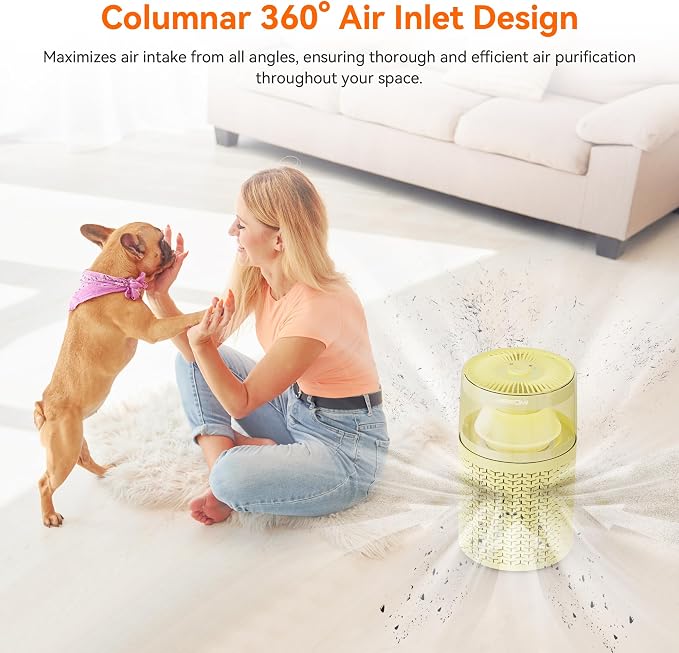 AIRROMI Pet Air Purifier for Home Bedroom Covers 658 Ft², - Image 5