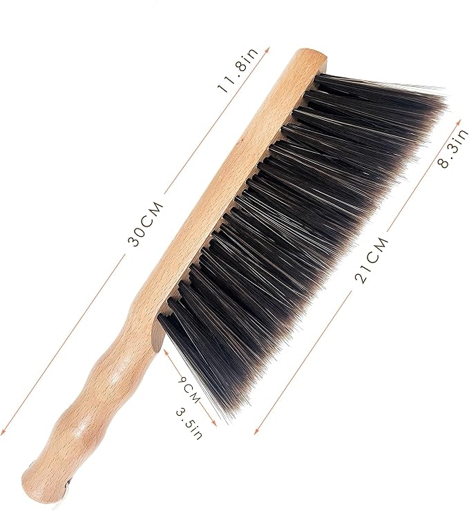 Hand Broom Beech Wood Brush, Dust Brush, Duster - Image 9