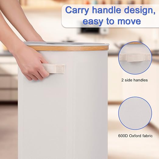 Efluky Recycling Bin 100L, 26 Gallon, Oxford Fabric, 17.32"L x 12.9"W x 11.46"H - Image 6