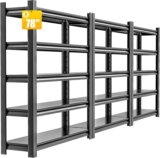 Garage Shelving Unit, 3 Pieces78 HThickened Metal Shelving Units by HzdbhdGarageShelving