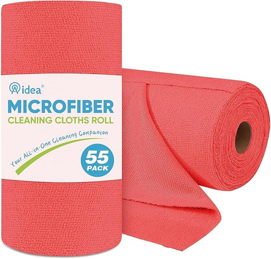 AIDEA Microfiber Cleaning Cloth Roll, Microfiber Towels by AIDEAHOME