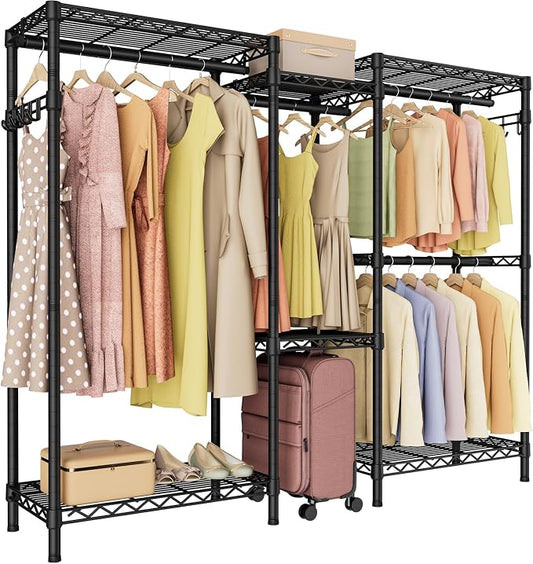 Heavy Duty Garment Rack Large Clothes Rack, Freestanding Closet Portable by Golpart
