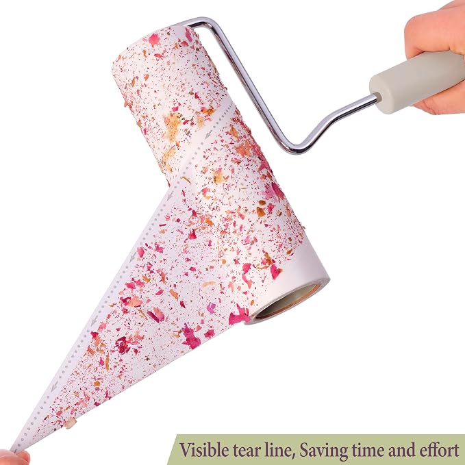 Large Lint Rollers for Pet Hair Extra Sticky, Cat Dog Hair Remover Laundry - Image 4