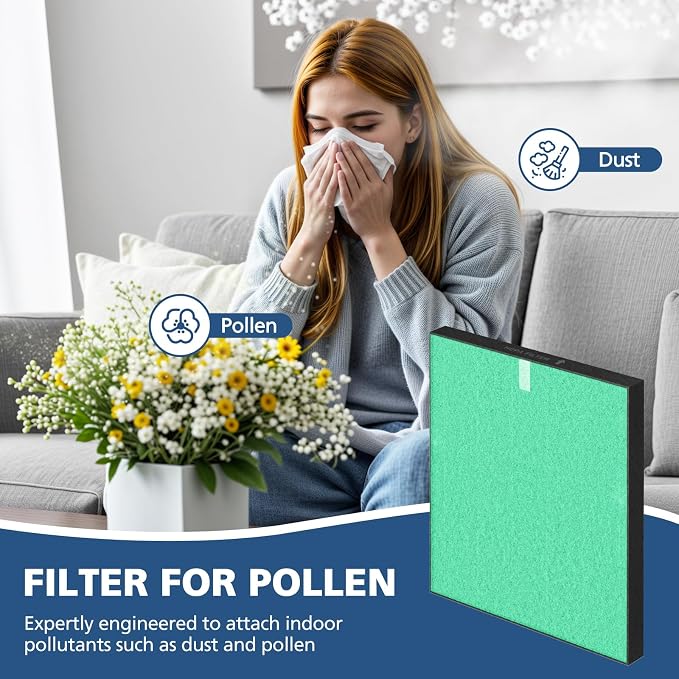 2 Pack C545 HEPA Pollen Replacement Filter S Compatible - Image 4