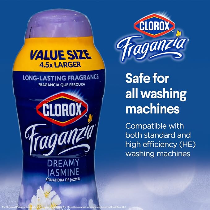 Clorox Fraganzia Laundry Scent Booster Crystals in Dreamy Jasmine Scent - Image 4