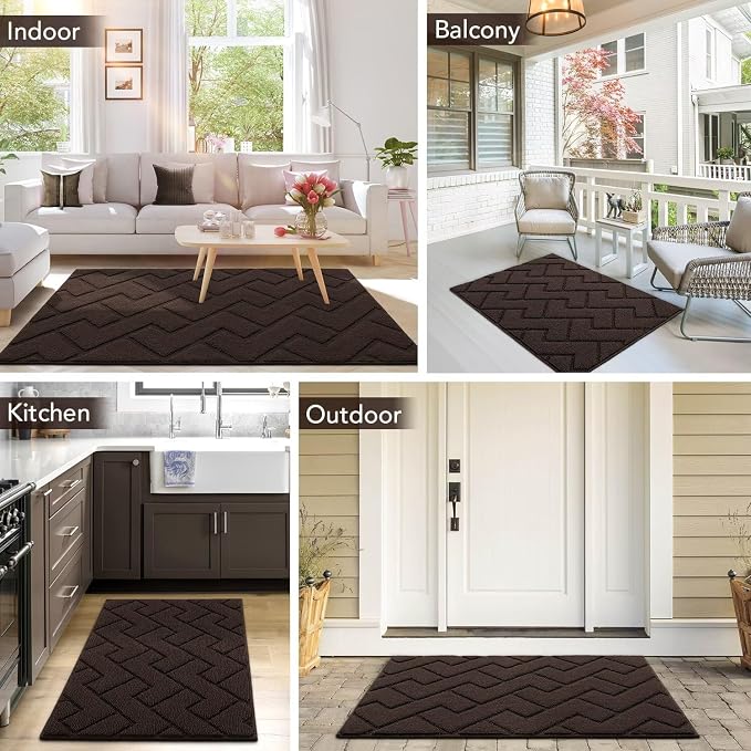 hicorfe Indoor Doormat, Welcome Door mat, Non Slip Door Mats 20"x31.5" - Image 8
