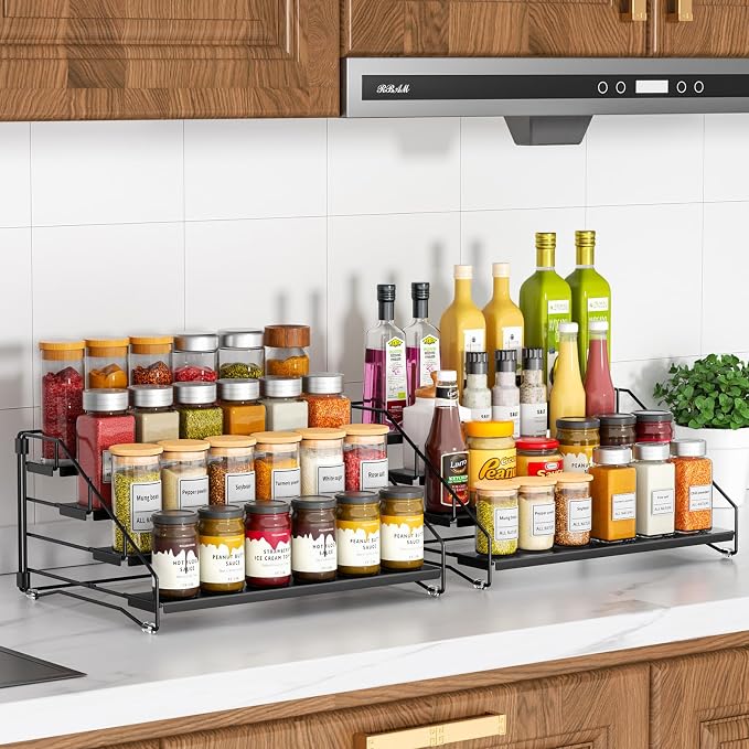 RCHYFEED Spice Rack Organizer for Cabinet Pantry, 4 Tier Spice Rack Countertop - Image 9