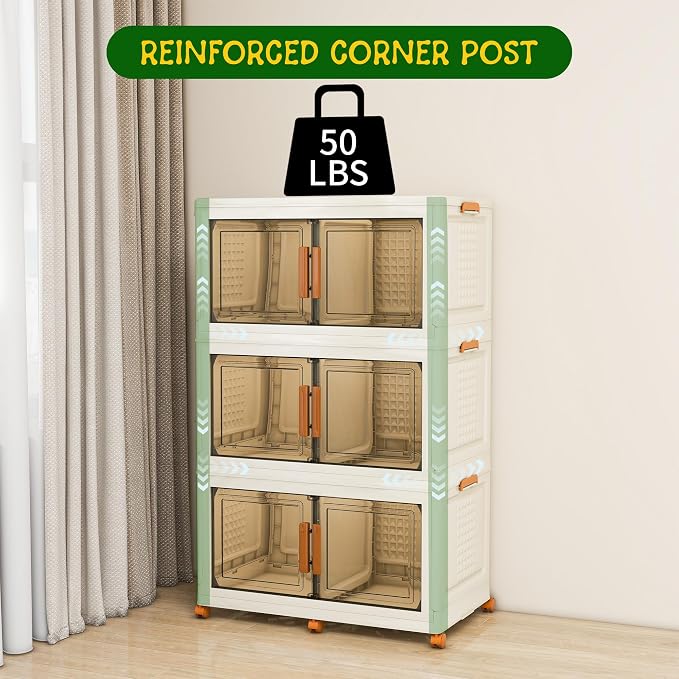 3 Tier Extra Large Stackable Storage Bins - Image 5