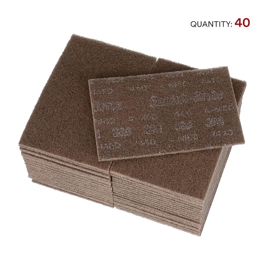 3M Scotch-Brite Heavy Duty Hand Pad 7440B, 6 in x 9 in, Hand Sanding Pad - Image 3