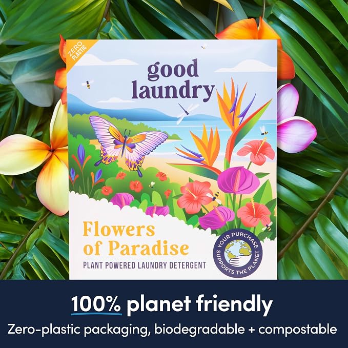 Good Laundry Flowers of Paradise Detergent Sheets, & Dryer Sheet Bundle - Image 2